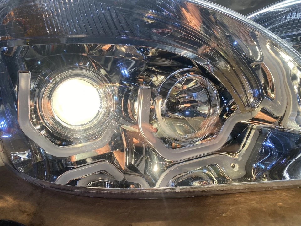 Fit 2008 - 2017 适用于 Freightliner Cascadia 铬 LED DRL 投影仪前灯 #P59 — 第 4/4 张图片