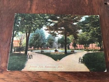 Bronson Park Kalamazoo Michigan Postcard