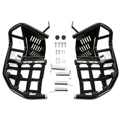 For Kawasaki KFX700 KFX 700 Nerf Bars Pro Peg Heel Guards W/ Nets