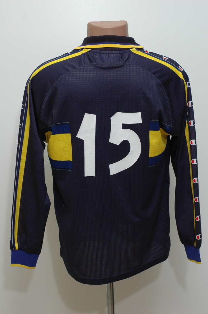 PARMA ITALY 1999/2000 AWAY FOOTBALL SHIRT CHAMPION #15 LONG SLEEVE