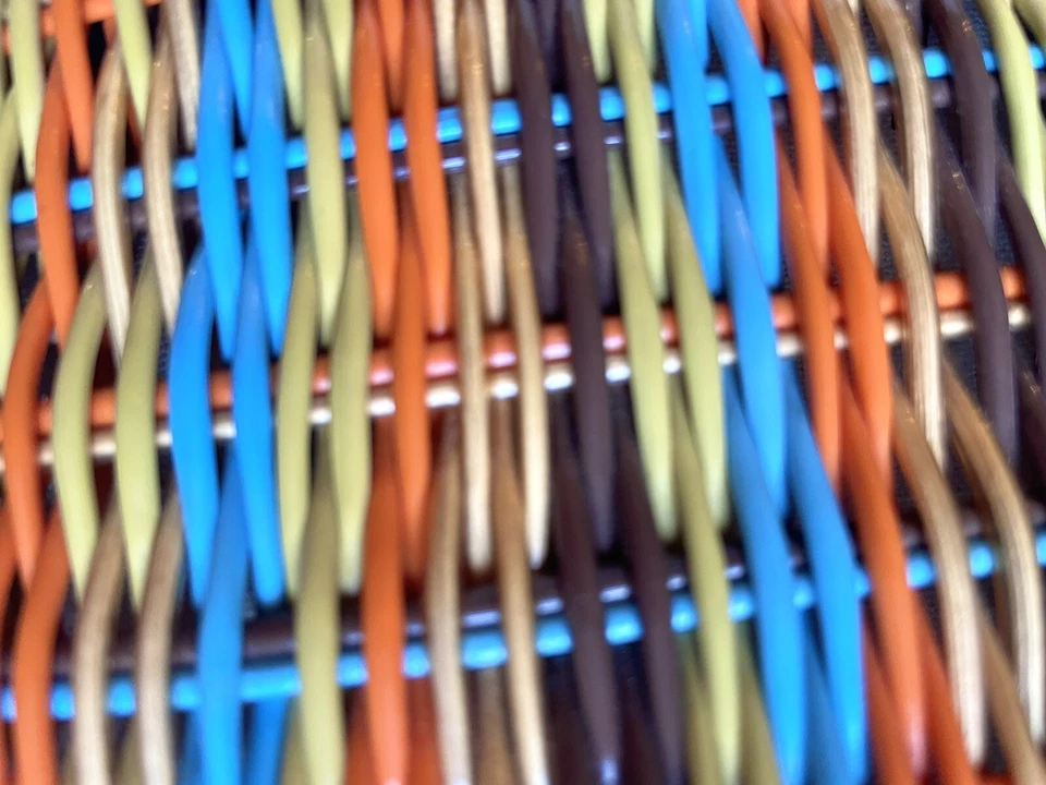 multicolor Zara wicker look handbag NWT - Image 3 of 4