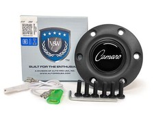 Vsw 6-bolt Black Horn Button 1968-1969 Camaro Emblem Vsw 6-bolt Black Horn Button 1968-1969 Camaro Emblem