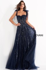 Jovani Women's Dark Navy Dress Size 2