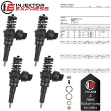 4X 0414720312 Pumpe Düse Einheit PDE Audi VW Seat Skoda 2.0 TDI 038130073BQ