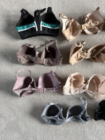 Victoria Secret Lot Of 11 Bras Size 36DD Various Colors and Styles
