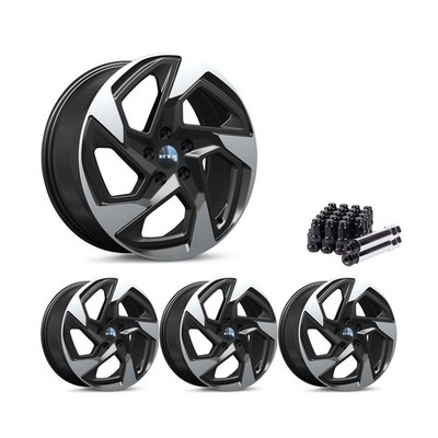Set of 4 17'' Gloss Black Alloy Wheel Rims 5x114.3 fits Subaru Legacy, RTXJ9 5Lug