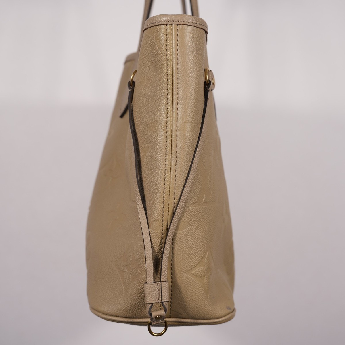 Louis Vuitton LV Empreinte Monogram Giant Neverfull MM Tourterelle Tote Bag View 6