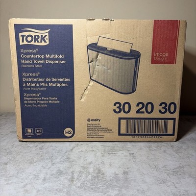 Tork Xpress CounterTop Universal Paper Towel Dispenser, Stainless Steel - 302030