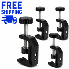 4 Pack Heavy Duty C-Clamp Desktop Mount 1/4" 3/8" Thread Camera Stand