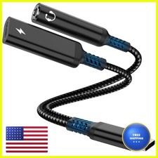 Marsno USB C 3.5mm Headphone And Charger Adapter, 2-in-1 USB Type C Aux Audio