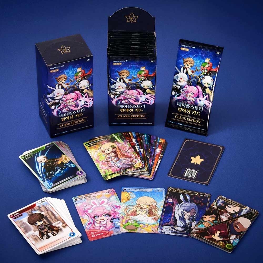 メイプルストーリー　コレクションカード　コンプリートセット MapleStory Collection Card Class Edition 1Box 15Pack Official