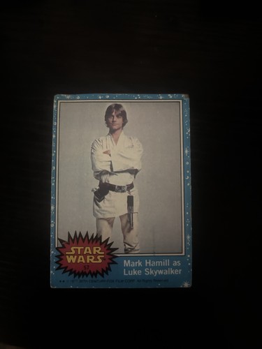 1977 Topps Star Wars #57 Mark Hamill as Luke Skywalker — Raw