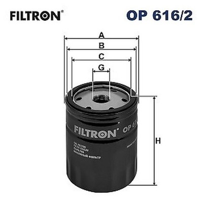 FILTRON OP 616/2 Ölfilter Schraubfilter für SEAT SKODA VW