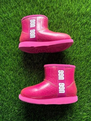 UGG Kids Classic Clear Mini II boots pink sz 11c