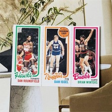 Topps Roundfield Hawks Issel Nuggets Winters Bucks NBA Card Lot (3) 1980
