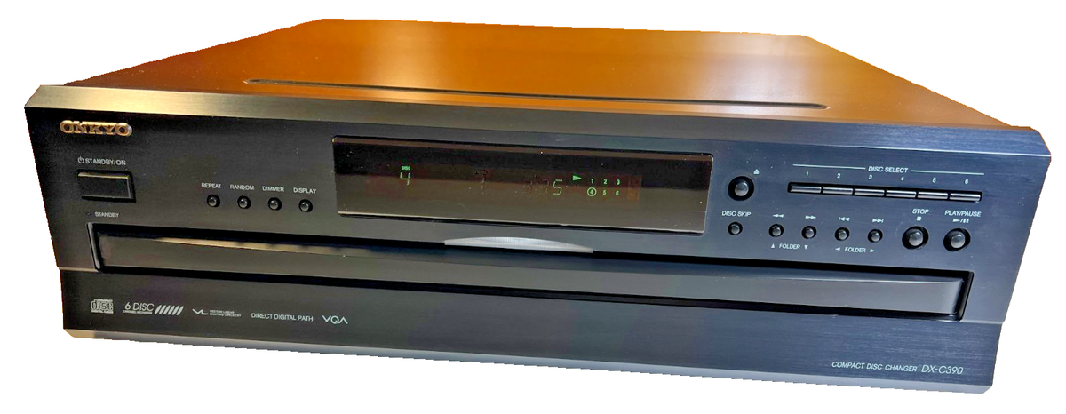 CDコピー機、オーディオ Onkyo DX-C390 6 Six Disc CD Changer Player Optical TosLink & Coax