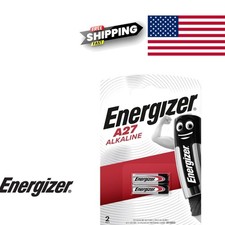 Alkaline A27 12V Battery 2 Count Zinc Carbon Compact for Remote Control
