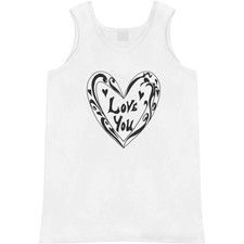 'Love Heart' Adult Vest / Tank Top AV051529 