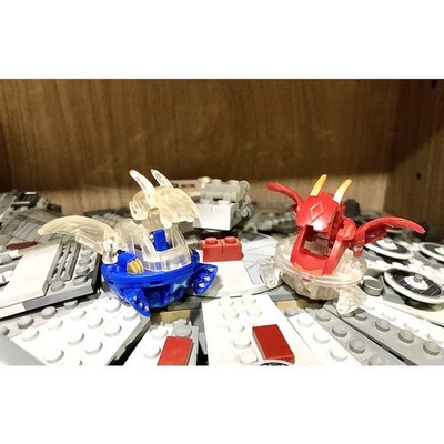 Bakugan Bakumutation Pyrus & Aquos Clear Crystal Hyper Dragonoid