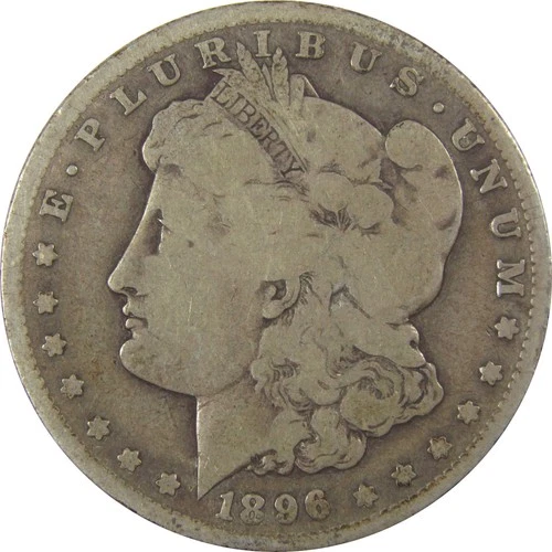1896 S Morgan Dollar G Good Silver $1 Coin SKU:I20075