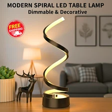 Classic Creative Spiral LED Table Lamp Modern Minimalist Dimmable Spiral Lamp