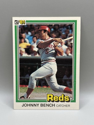 Johnny Bench 1981 Donruss #182 Cincinnati Reds NM Combined Shipping HOF