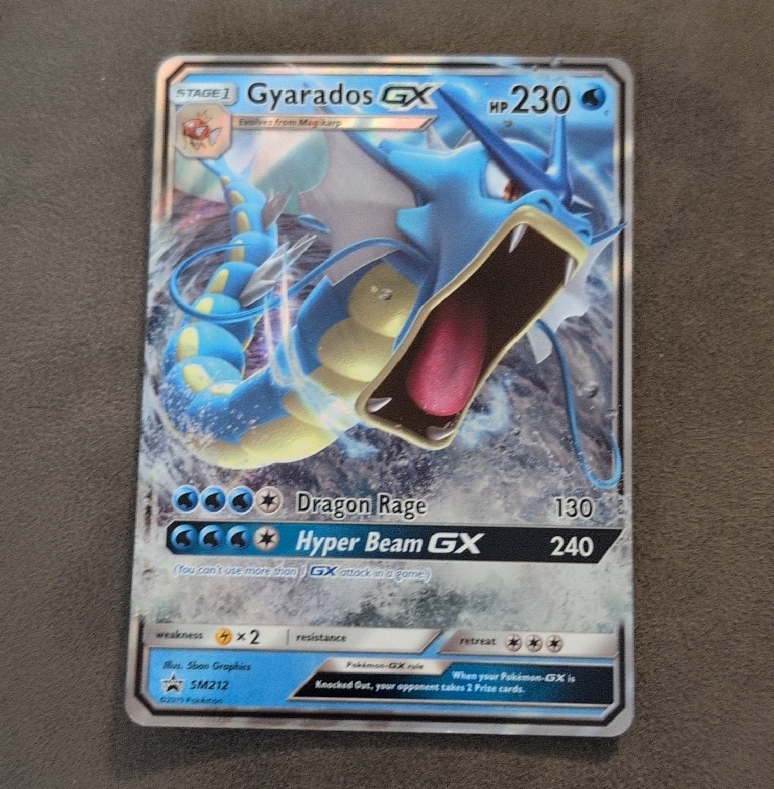 Gyarados GX SM212 SM Black Star Promos Promo GX Holo (EN) 2019 230 HP