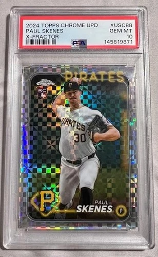 2024 Topps Chrome Update Series - Paul Skenes #USC88 X-Fractor (RC) PSA 10