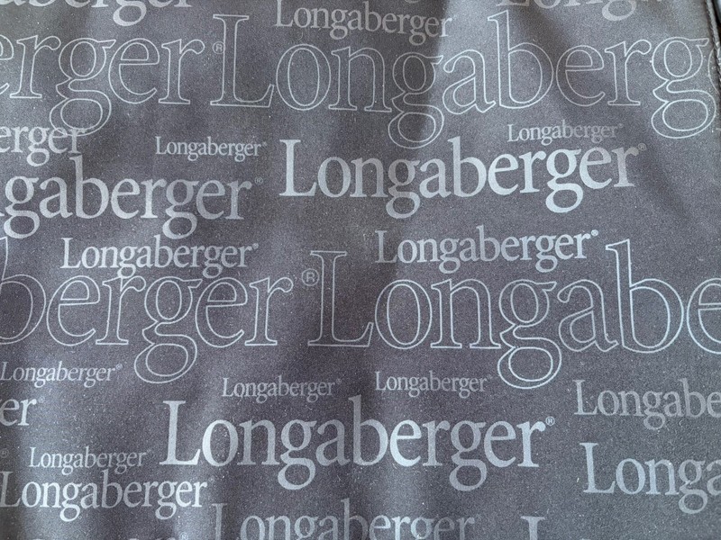 LONGABERGER RARE  SIGNATURE COMPUTER/ I PAD MULTI PURPOSE  SHOULDER TOTE BAG