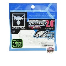 JACKALL Jackall Worm Tide Beat 2.0 inch Clear Glow Crush