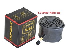 XTENDO 20 x 2.75-3.25 FAT Bicycle Inner Tube 35mm Schrader Valve 1.35mm Thick.