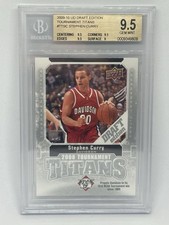 2009-10 UD Draft Edition Stephen Curry #TT-SC Tournament Titans Beckett gd. 9.5