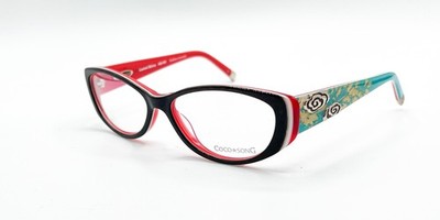 NEW COCO SONG OVER AGAIN COL.2 BROWN ORANGE AUTHENTIC EYEGLASSES 53-15