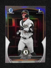 2023 Bowman Draft - Jonah Cox Chrome Refractor 1st Bowman #BDC-135 Athletics