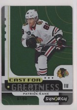 2019 Synergy Cast for Greatness Achievements Green 7/50 Patrick Kane #CG-13 5vt
