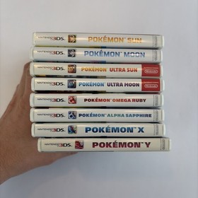 Pokemon Nintendo 3DS GAME LOT Of 8 Complete Box Sun Moon Ultra X Y AUTHENTIC