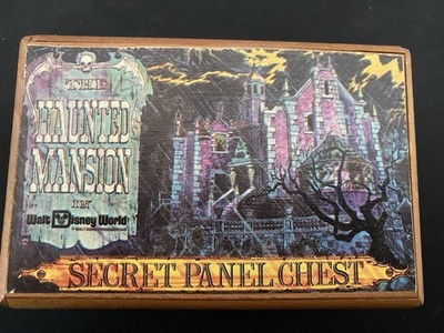 Vintage Disney Haunted Mansion Secret Panel Chest Complete! Rare Version!