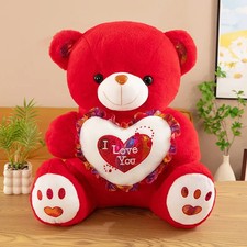 Love Heart Teddy Bear Plush Toy Soft Stuffed Animal 23cm US Seller