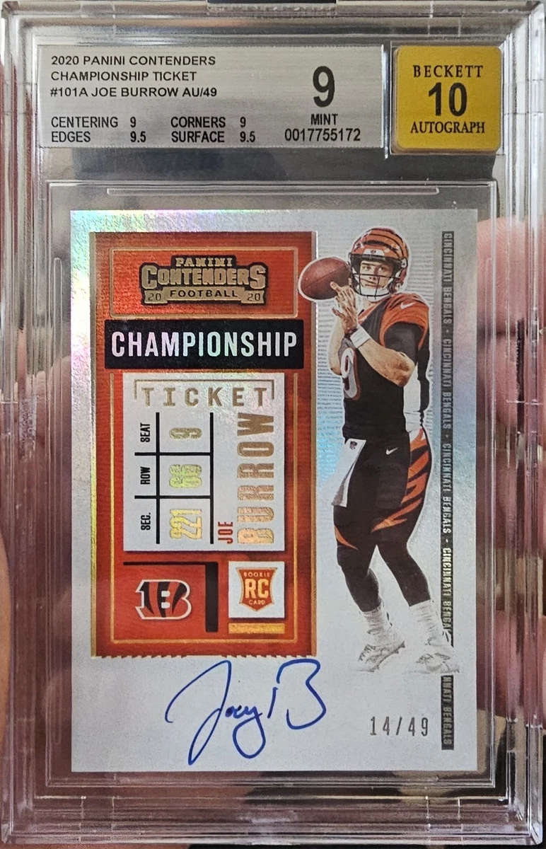 2020 Panini Contenders Joe Burrow #101 for sale | eBay