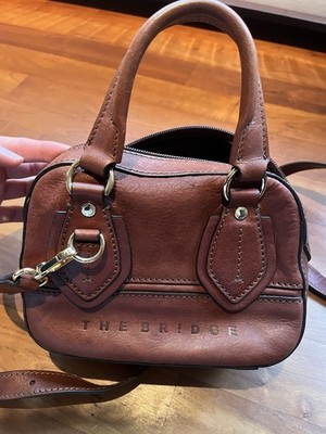 The Bridge Damen Leder Umhängetasche Braun Top Zustand Wie Neu