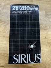 Sirus Lens 28-200mm F4.0-5.6 for Olympus OM mount. Boxed and barely used. 