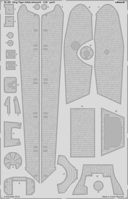 Tamiya 1/35 King Tiger Initial Zimmerit (Takom) 36387