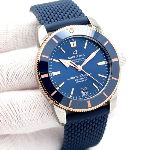 Breitling UB2010 Superocean Heritage 18K/SS with Blue Dial 42mm