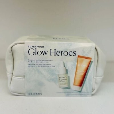 Elemis Superfood Glow Heroes  Kit GREAT GIFT in A beautiful cosmetic bag