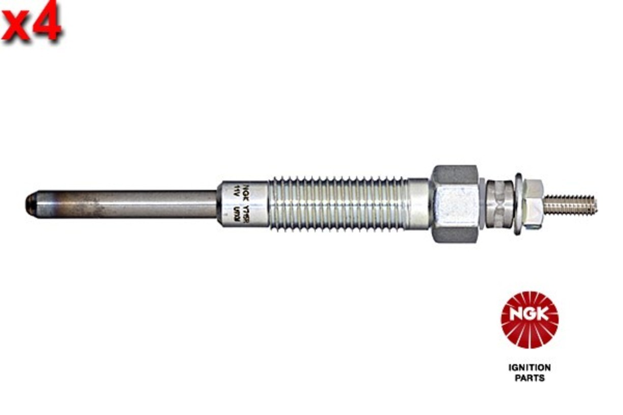 NGK 4x Glow Plug For TOYOTA Dyna Hiace II III Hilux V VW Taro 82-11 19850-54090
