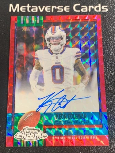 2025 Topps Chrome Keon Coleman Superfractor (RAW)