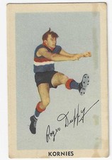 1953 Kornies Footballers In Action (No. 19) Roger DUFFY Footscray