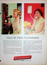 Original 1957 Vintage Telephone Ad: Ft. Western Electric Unit of Bell System