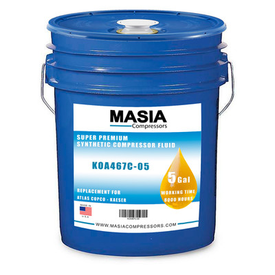 2901 1701 00 Lubricant for Compressor Compatible with Atlas Copco - 5 gal
