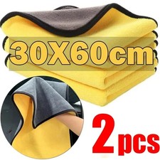 2 Pcs Microfiber Cleaning Towels Car Cleaning Cloths Professional Car Detailing
